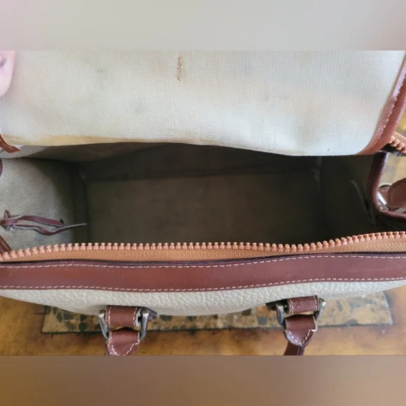 Dooney & Bourke Classic Two-Tone Leather Handbag - Picture 14 of 16